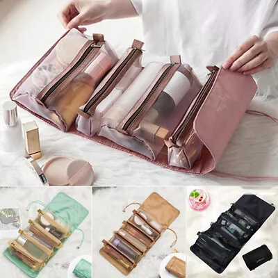 £5.98 • Buy Toiletry Bag Roll Up Hanging Cosmetic Makeup Wash Storage Travel Organizer Pouch