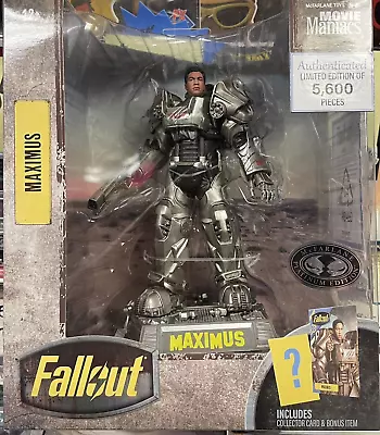 Fallout Movie Maniacs - Maximus Chase  Posed Figure Mcfarlane In Stock Fall Out • $159.99