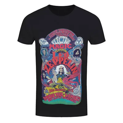 Led Zeppelin T-Shirt Electric Magic Rock Band New Black Official • £15.95