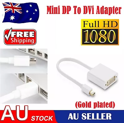 Display Port DP Male To DVI-D HDMI Female Converter Adapter Gold Plated Cable  • $9.99