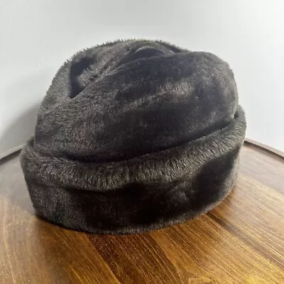 Mouton Cossack Hat Brown Size Large Union Made USA Diplomat Russian Cap • $29.99