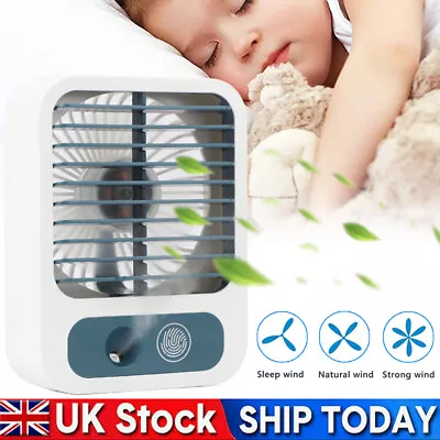 Hand Held Mini Fan Electric Air Cooler Fan USB Rechargeable Cooling Fan Sale • £13.97