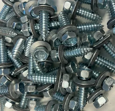 Metal Roof Screws - 1  Long - Oversize 5/16  Diameter Theads - 19/32 Epdm Seal • $14.99