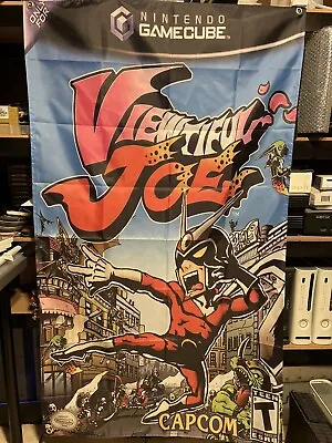 Viewtiful Joe 5ft Flag Nintendo Gamecube 2003 Banner Poster Capcom NGC • $30