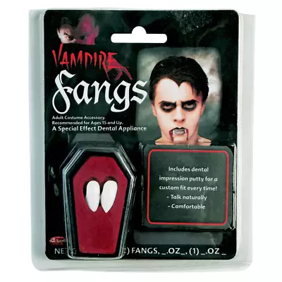 Realistic Vampire Vamp Adhesive Halloween Fancy Dress Costume Fangs • £3.99