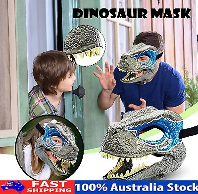 Blue Dinosaur Mask - Jurassic World Dinosaur Toys Head Masquerade Mask For Kids • $21.80