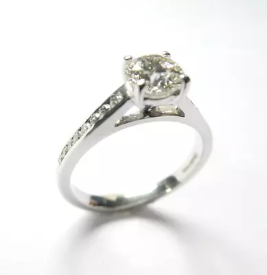 $7376.35 • Buy 1.02 Carat [tcw] Diamond Solitaire Near Flawless Engagement Ring Gia Certified 