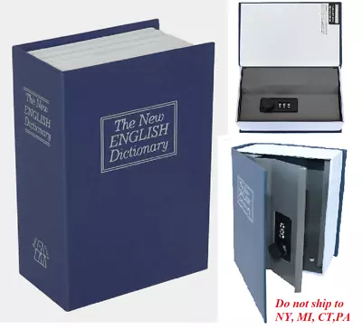 Book Safe Lock Money Cash Sentry Hidden Secret Fire Proof Box Home Storage Vault • $15.97