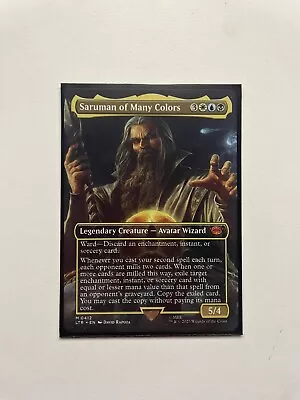 MTG Saruman Of Many Colours 412 Full Art Mythic • £12