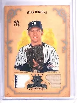 2004 Diamond Kings DK Silver Mike Mussina Dual Bat Jersey #D24/50 #145 • $12