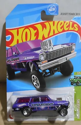 Hot Wheels Hw Gassers Series '64 Nova Wagon Gasser In Purple  #2/5 Or #145/250 • $2.25