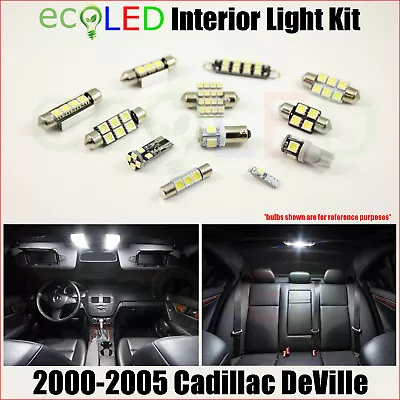 For 2000-2005 Cadillac DeVille WHITE LED Interior Light Replacement Kit 10 Bulbs • $11.99