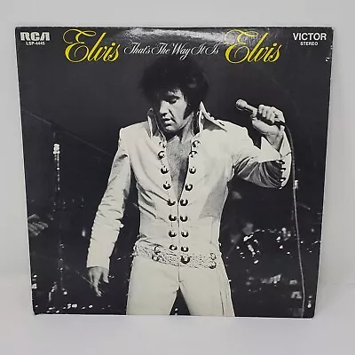 ELVIS PRESLEY LP LSP-4445 THAT’S THE WAY IT IS 1970 RCA ORANGE Label • $22