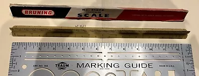 Vintage Bruning Triangular Scale Ruler No 2127P • $5