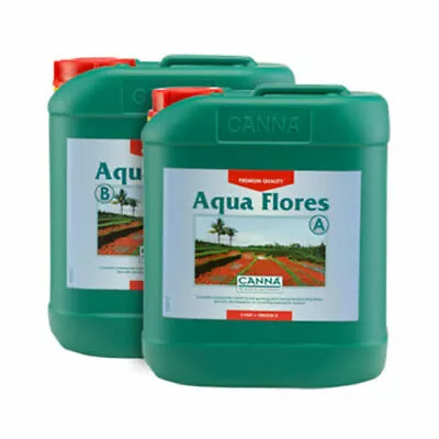 CANNA Aqua Flores Plants Nutrient - Set Of 2 (A+B) 5L • £35