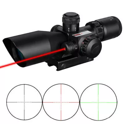 Tactical 2. 5-10 X40 EG Rifle Scope Mil-dot Illuminated W/ Red Dot Laser Sight • $45.99