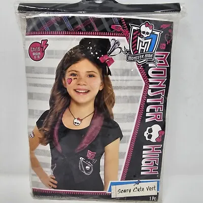 Monster High Halloween Costume Scary Cute Child Vest Monster High Size M 8-10 • $6.99