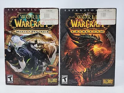 NIB World Of Warcraft: Mists Of Pandaria & Cataclysm Expansion Set PC/WIN Games • $24.95