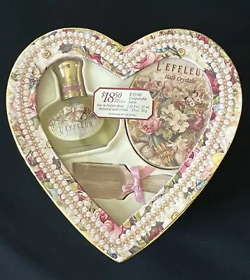 RARE VTG  L'effleur Cologne Spray By Coty 1.25 Oz  & Bath Crystals Gift Set NIB • $55