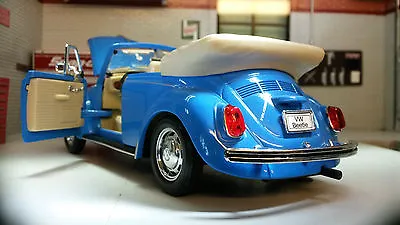 VW Beetle Convertible Cabriolet 1302 1:24 Scale Welly Diecast Detailed Model Car • $39.78