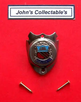 Manchester Walking Stick Badge  / Mount /shield Lot Dh • £3.25