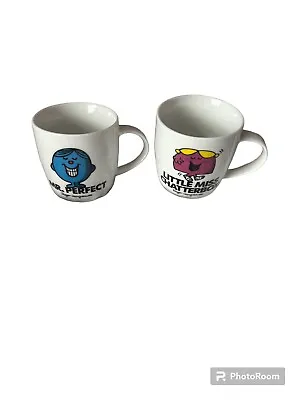 £15 • Buy 2 Mr Men Mugs Mr Perfect And Little Miss Chatterbox 2014