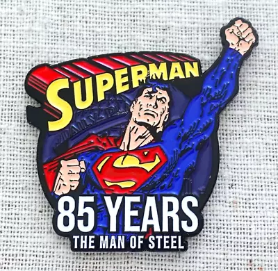 Superman 85 Years Lapel Pin 2023 Man Of Steel Enamel Black Comic DC Hero Pinback • $12