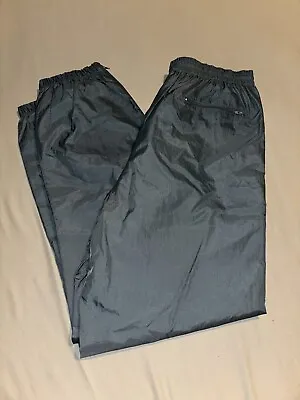 VTG Men's Nylon Spalding Sweatpants | Grey | Large | Zip Ankle • $25