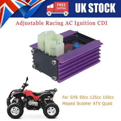 Adjustable Racing AC Ignition CDI For GY6 50cc 125 150 Cc Moped Scooter ATV Quad • £16.10