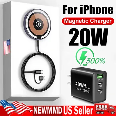 20W MagSafe Charger Wireless Charging Pad For IPhone 15 Pro Max 14 Plus 13 12 11 • $10.99