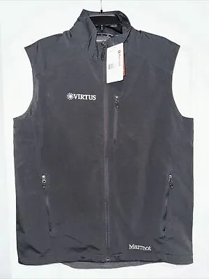 Marmot Approach Vest Mens Black Outdoors M3 Soft Shell Water Repellent L 98070 • $40