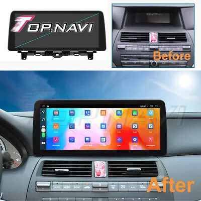 12.3Inch Androind 10.0 Car GPS Navi For Honda Accord 8 Crosstour 2008-2013 4G BT • $433.19