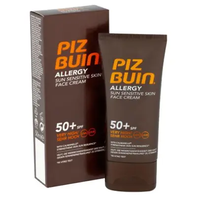 £18 • Buy 2 X Piz Buin Allergy Sun Sensitive Skin Face Cream SPF 50+ Eczema Prickly Heat
