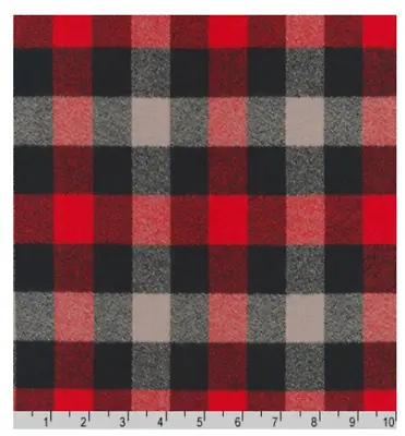 RK ~ Mammoth Woven Flannel 100% Cotton ~ Red  (16422-3) Per Half Yard • $5.75