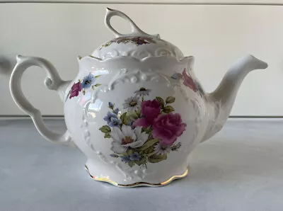 Vintage Flower Crown Dorset Teapot/Staffordshire Fine Ceramics England/With Lid • $28