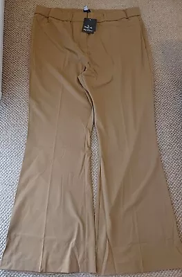 BNWT Magi Fit Simply Be Plus Size 26 Camel Triysers Inner Tummy Panel Smart • £14.99