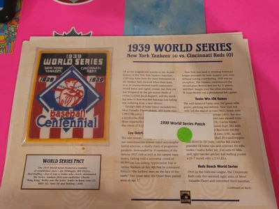 $3.99 • Buy 1939 WORLD SERIES PATCH CARD Willabee & Ward NEW YORK YANKEES Vs CINCINNATI REDS