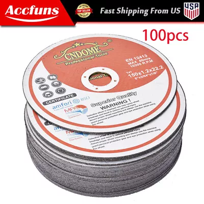 6 X.045 X7/8  100 Pack Cut-off Wheel - Metal & Stainless Steel Cutting Discs • $48.99