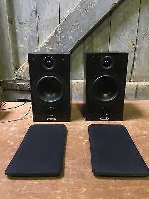 Tannoy Mercury F1 Custom Bookcase Speakers 8 Ohms 100w Loudspeakers Black Ash • £85