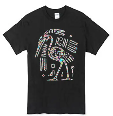 Custom Made Design Printing Unisex T-shirt Mayan Aztec Multicolor Indian Bird • $22.50