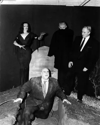 Plan 9 From Outer Space 8x10 Photo Maila Nurmi Tor Jackson Graveside • $29.99