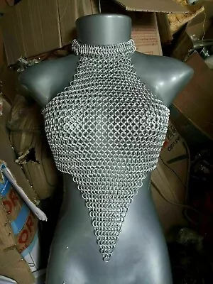 Handmade Hot & Sexy Beautiful Female Girls Chainmail Partywear Halter Top  • £41.34