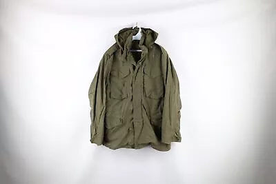 Vintage 60s Mens Small Thrashed Vietnam War Hooded M-65 Field Jacket OG-107 USA • $79.95