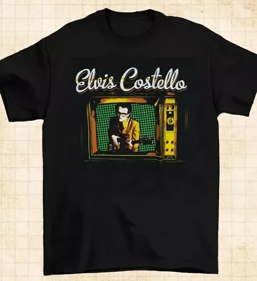 Reprinted Elvis Costello 90s T-shirt Gift For Fan Unisex Cotton Shirt TE7871 • $16.99