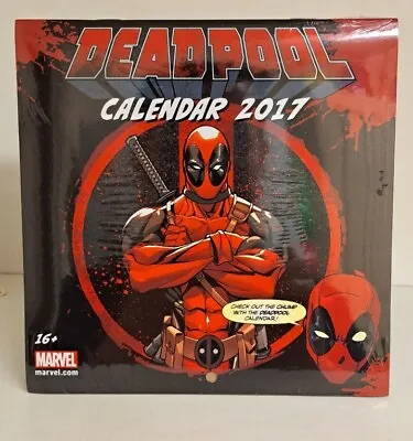 💛 Marvel Deadpool Calendar 2017 Sealed Condition Pyramid International • £2.55