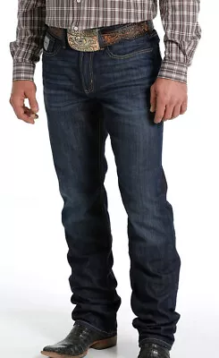 Cinch Men's Silver Label Dark Wash Slim Straight Performance Jeans- 42x32 • $69.95