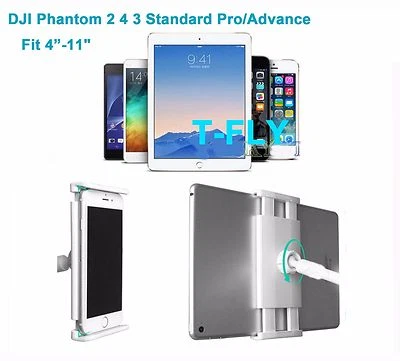 $22.36 • Buy 4-11  Tablet Phone Holder Mount Bracket For DJI Phantom 2 4 3 Standard Pro/Adv