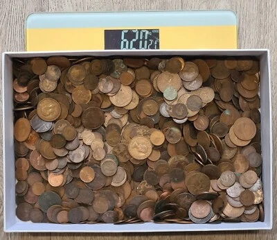 £69.99 • Buy Job Lot 6 Kilo British Old Coins Mainly Copper/ Bronze Pennies 