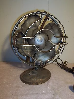 Antique Oscillating Gilbert Art Deco Table Fan For Parts • $99.99