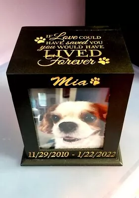 Pet Urn Memorial Personalized | Cat Memorial Box Dog Urn For Cremation Ashes • $59.99